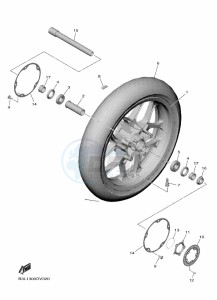 YZF1000 YZF-R1 (B3L1) drawing FRONT WHEEL