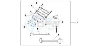 XL1000VA9 Ireland - (EK / ABS) drawing REAR FOG LIGHT KIT