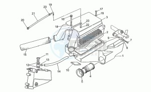 Sport 1100 Iniezione Iniezione drawing Air filter