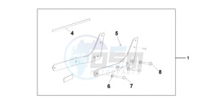 VT750C9 Ireland - (EK / MME) drawing BACKREST/REAR CAR