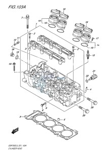 GSR750Z ABS EU drawing CYLINDER HEAD