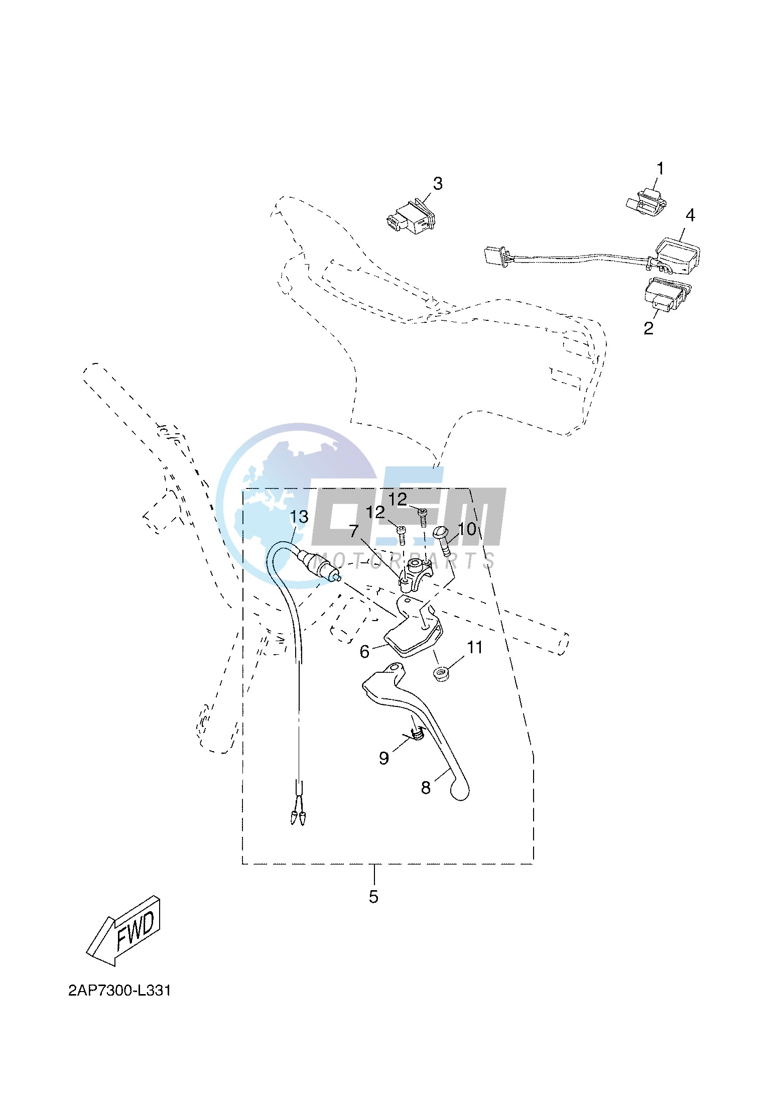 HANDLE SWITCH & LEVER