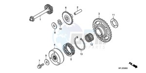 CBR1000RR9 Europe Direct - (ED / MK) drawing STARTING CLUTCH