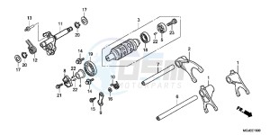 CBF1000FC CBF1000F E drawing GEARSHIFT DRUM