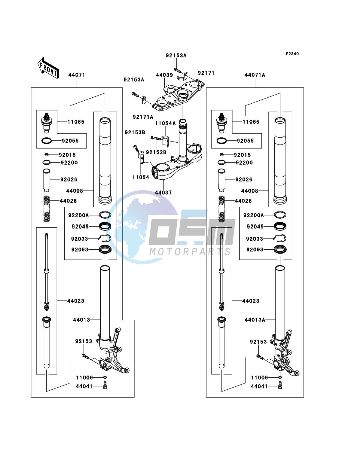 Front Fork(-JKBZGT40AAA022218)