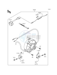 KLF 300 B [BAYOU 300] (B5-B9) [BAYOU 300] drawing OPTIONAL PARTS-- COOLING FAN- -