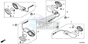 CRF250MF CRF250M UK - (E) drawing WINKER