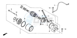 TRX450ER drawing STARTING MOTOR