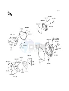 ZR 750 L [Z750 AU] (L7F-L8F) L7F drawing ENGINE COVER-- S- -