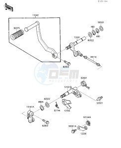 VN 1500 A [VULCAN 88] (A1-A5) [VULCAN 88] drawing GEAR CHANGE MECHANISM