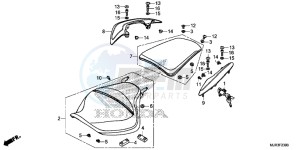 GL1800CF F6C ED drawing SEAT