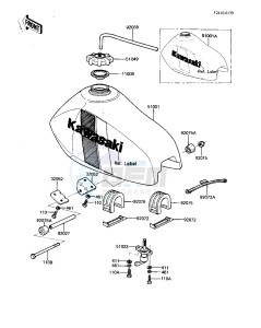 KDX 80 B [KDX80] (B2-B3) [KDX80] drawing FUEL TANK