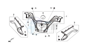 MAXSYM 600I drawing COWLING HANDLEBAR