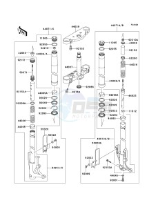 VN 1600 B [VULCAN 1600 MEAN STREAK] (B6F-B8FA) B7F drawing FRONT FORK -- B7F_B7FA_B8A_B8FA- -