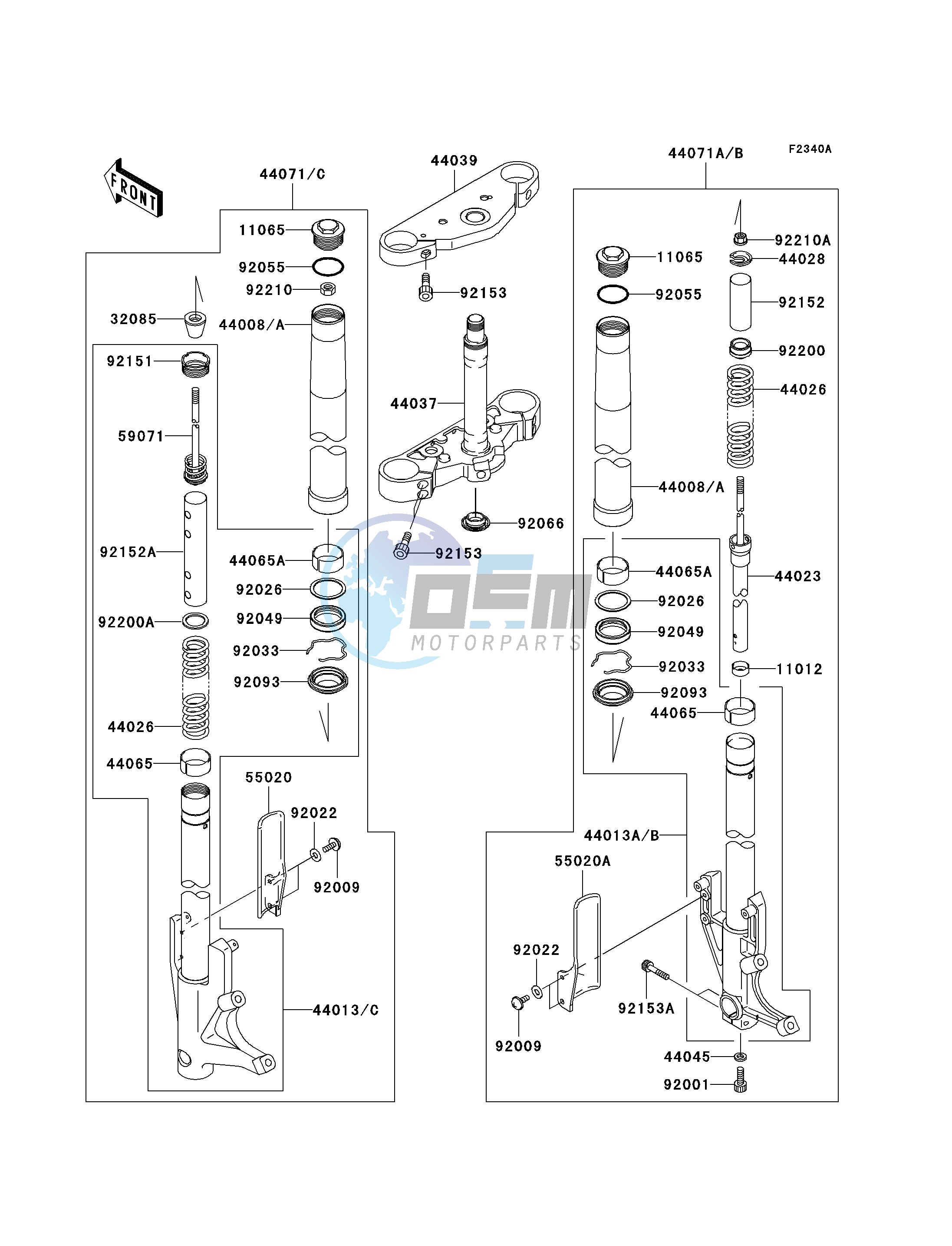 FRONT FORK -- B7F_B7FA_B8A_B8FA- -