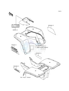 KLF 300 B [BAYOU 300] (B1-B4) [BAYOU 300] drawing DECAL-- KLF300-B4- -