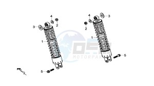 MAXSYM 600I drawing REAR WHEEL / REAR FORK