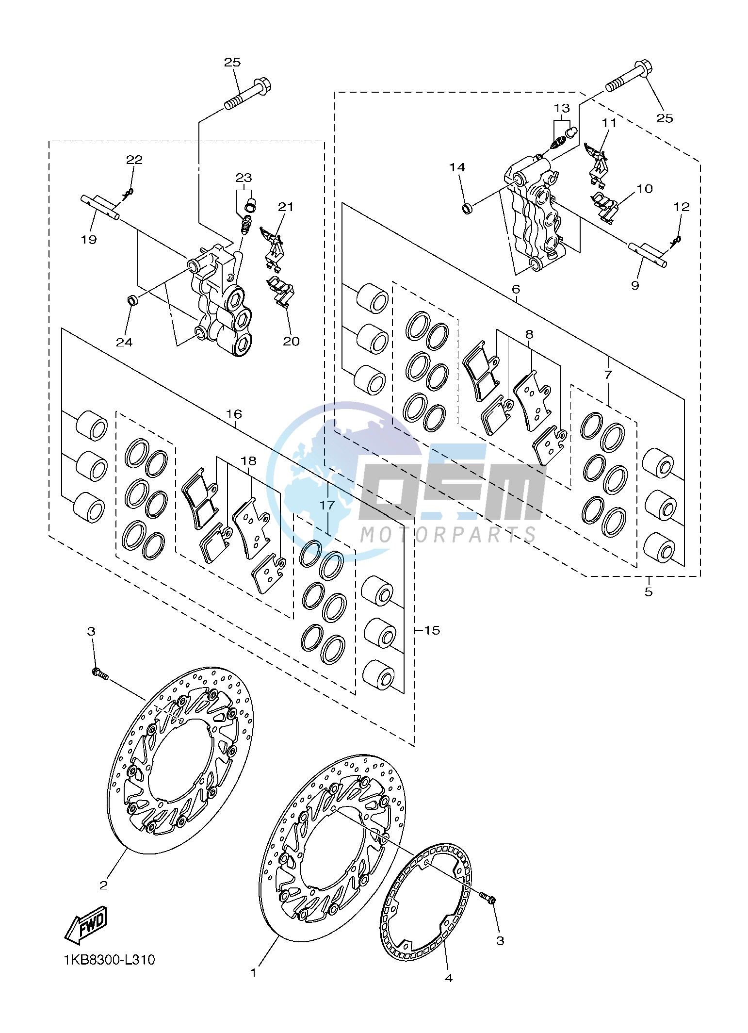 FRONT BRAKE CALIPER