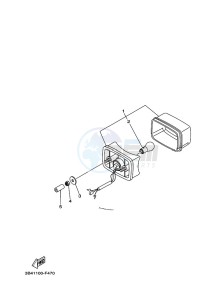 YFM700FWBD KODIAK 700 EPS (B5KN) drawing TAILLIGHT