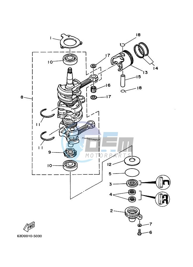 CRANKSHAFT--PISTON