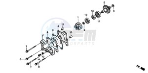 CR250R drawing WATER PUMP