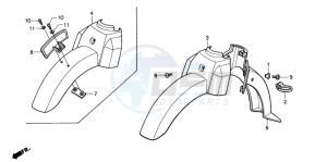 PK50M drawing FRONT FENDER