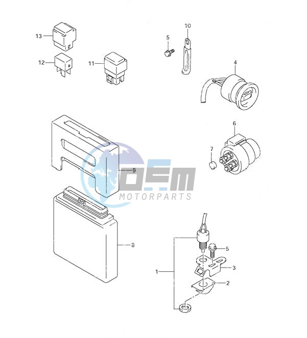 PTT Switch Engine Control Unit (2001 to 2003)