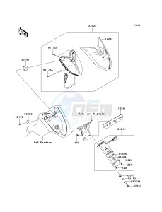 VN 1700 E [VULCAN 1700 CLASSIC] (9G-9FA) E9F drawing TAILLIGHT-- S- -