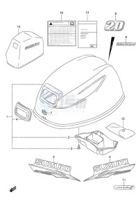 DF 20A drawing Engine Cover