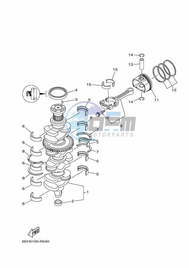 CRANKSHAFT--PISTON