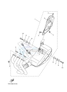 MT09A MT-09 ABS 900 (2DR7 2DR8) drawing EXHAUST