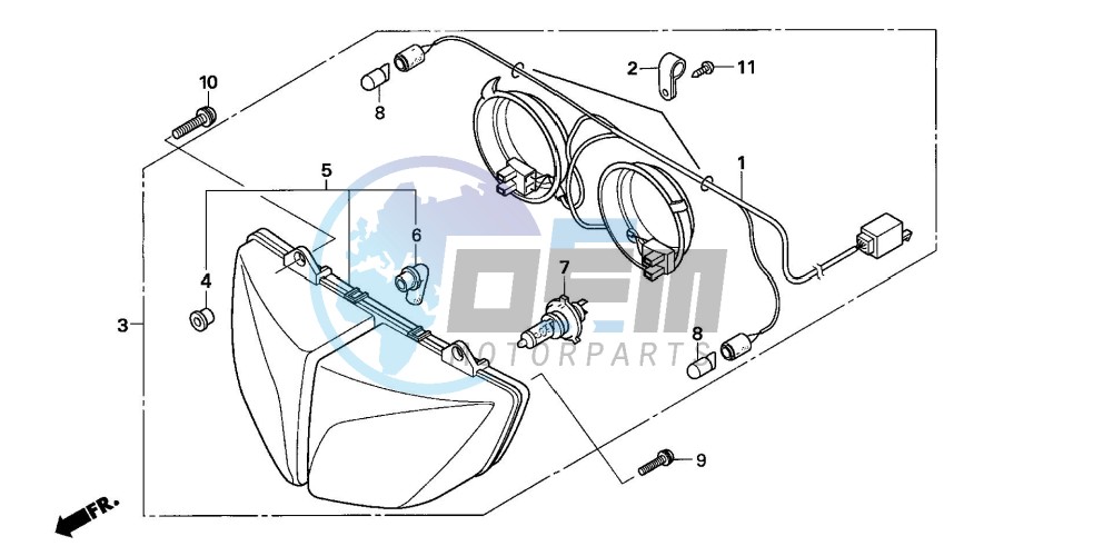 HEADLIGHT (CBF600S/SA)