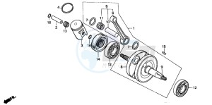 CR80RB drawing CRANKSHAFT/PISTON