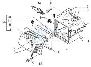 Liberty 50 4t RST drawing Cylinder head cover