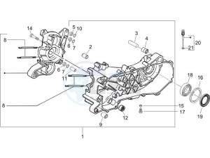 NRG 50 power DD (UK) UK drawing Crankcase