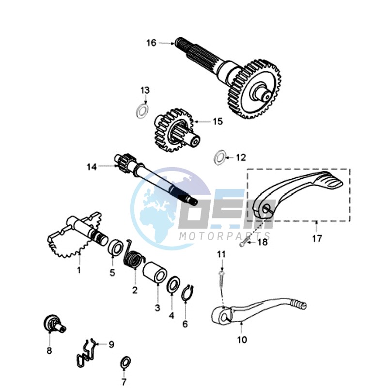 GEARBOX AND KICKSTART