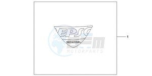 CBR1000RA9 UK - (E / ABS MME) drawing EPSO STICKER FIREBLADE WS