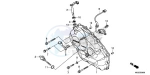 NC700SD NC700S Europe Direct - (ED) drawing RIGHT CRANKCASE COVER (NC700S/ SA)