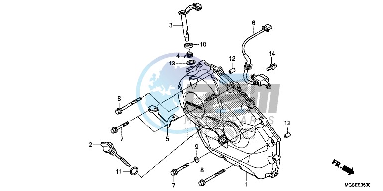 RIGHT CRANKCASE COVER (NC700S/ SA)