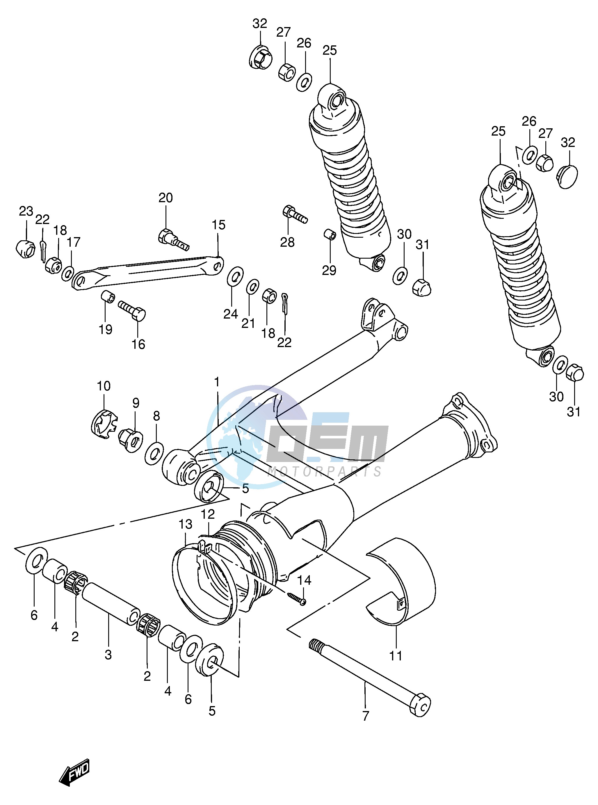 REAR SWINGING ARM