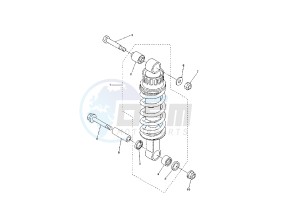 FZ6 NS 600 drawing REAR SHOCK ABSORBER