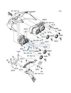 ZZR1400 ABS ZX1400B7F FR GB XX (EU ME A(FRICA) drawing Headlight(s)