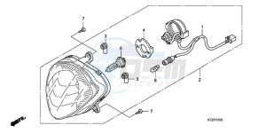 PES1509 Europe Direct - (ED / 2ED) drawing HEADLIGHT