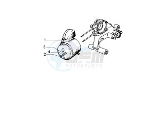 PX 125 30 Anni drawing Crankcase cover and cooling