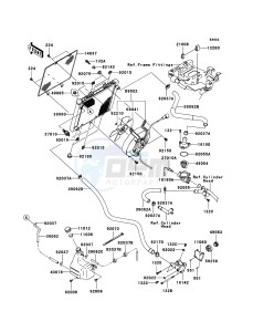 KVF750 4x4 KVF750-A1 EU GB drawing Radiator