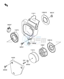 RM60 (E24) drawing AIR CLEANER