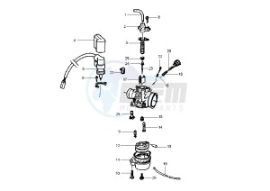 NRG POWER DD 50 drawing Carburetor