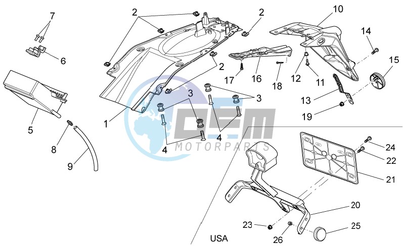 Rear body - Mudguard