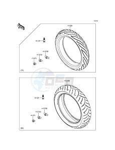 ER-6N ER650EDS XX (EU ME A(FRICA) drawing Tires