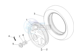 LXV 50 2T drawing Rear Wheel